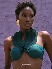 Andrea Iyamah: Salama High Rise Bikini (S2214B-T-GRN-S2214B-B-GRN)