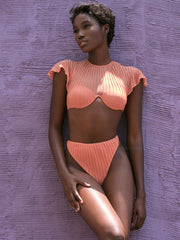 Andrea Iyamah: Gara High Rise Bikini (S2201B-T-PCH-S2201B-B-PCH)