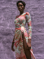 Andrea Iyamah: Skalo Printed Scarf (RS22SC1C-MUSH)