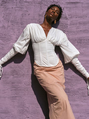 Andrea Iyamah: Tula Corset (R22T2-PWHT)