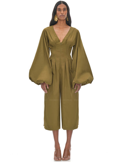 Andrea Iyamah: Nia Culotte Jumpsuit (R22J2B-DOLV)