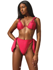 Andrea Iyamah: Rai High Rise Bikini (S2309B-T-RUBY-S2309B-B-RUBY)