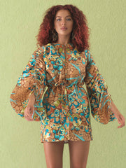 Andrea Iyamah: Lida Bubble Sleeve Dress (S23D7A-ILIA)