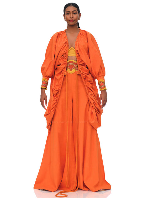 Andrea Iyamah: Ilo Robe-Ilo Pants (S23T30-CLAY-S23P30-CLAY) – Swimwear ...