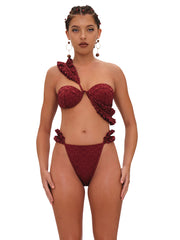 Andrea Iyamah: Mulan Bikini (S2403T-WINE-S2403B-WINE)