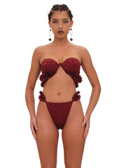 Andrea Iyamah: Mulan Bikini (S2403T-WINE-S2403B-WINE)