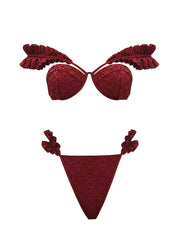 Andrea Iyamah: Mulan Bikini (S2403T-WINE-S2403B-WINE)