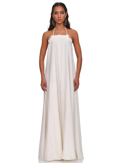 Andrea Iyamah: Essi Maxi Dress (S24D2-LIMESTONE)