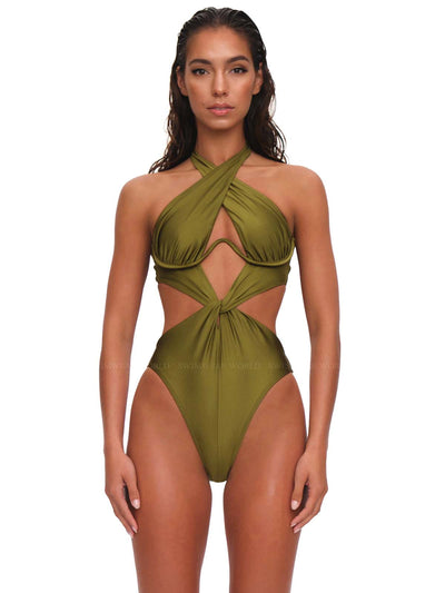 Andrea Iyamah: Nayo Swimsuit (S2211D-EMERLD)