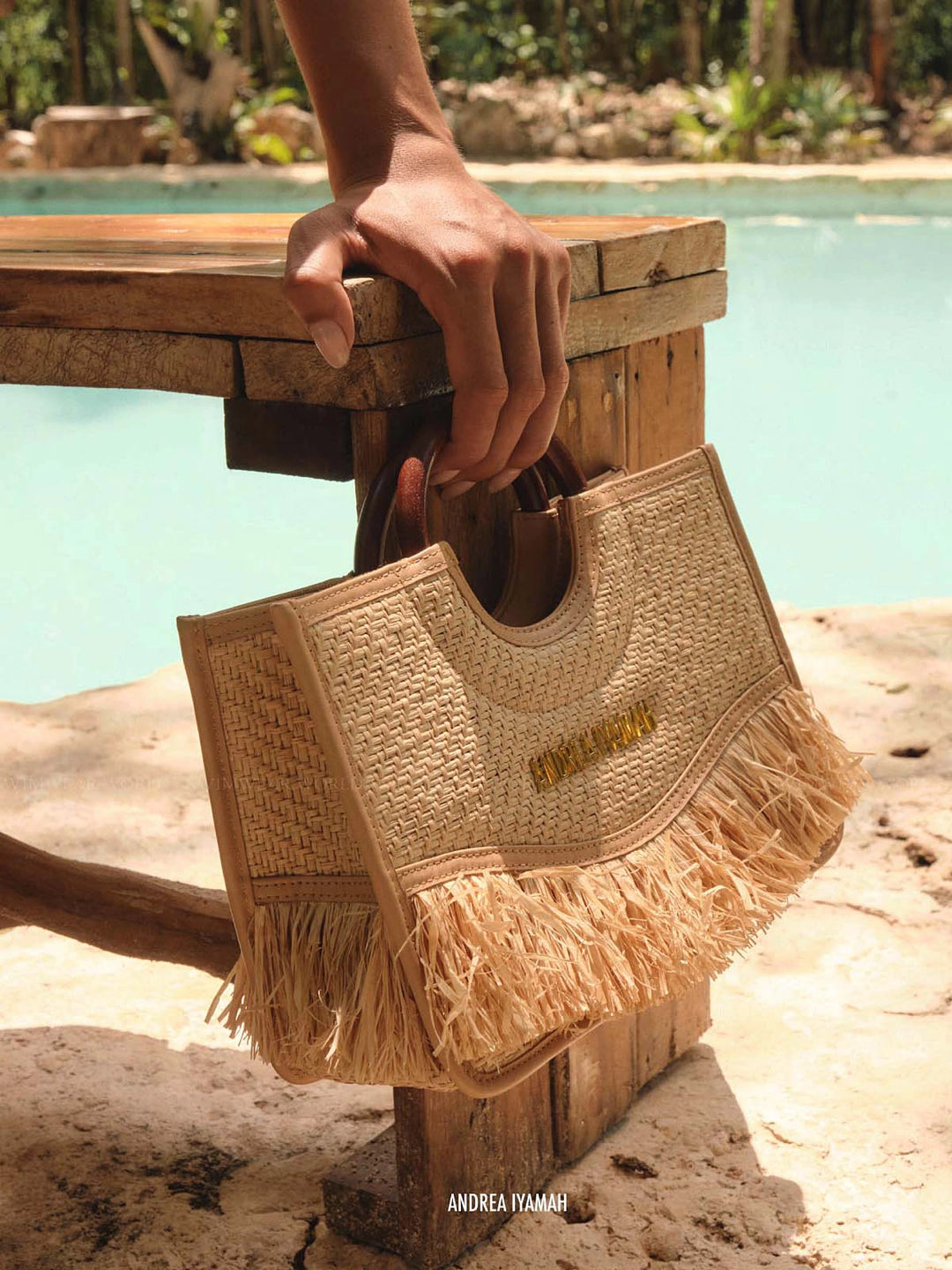 Andrea Iyamah: Ahi Escape Mini Tote Bag (R24HB02B) – Swimwear World