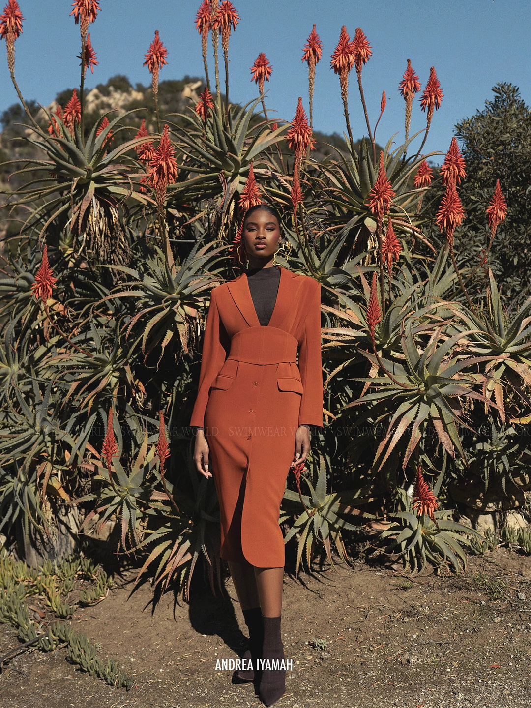 Andrea Iyamah: Zia Corset Blazer Dress (F24D8A) – Swimwear World