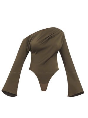 Andrea Iyamah: Mati Off-Shoulder Bodysuit (F24L11A)