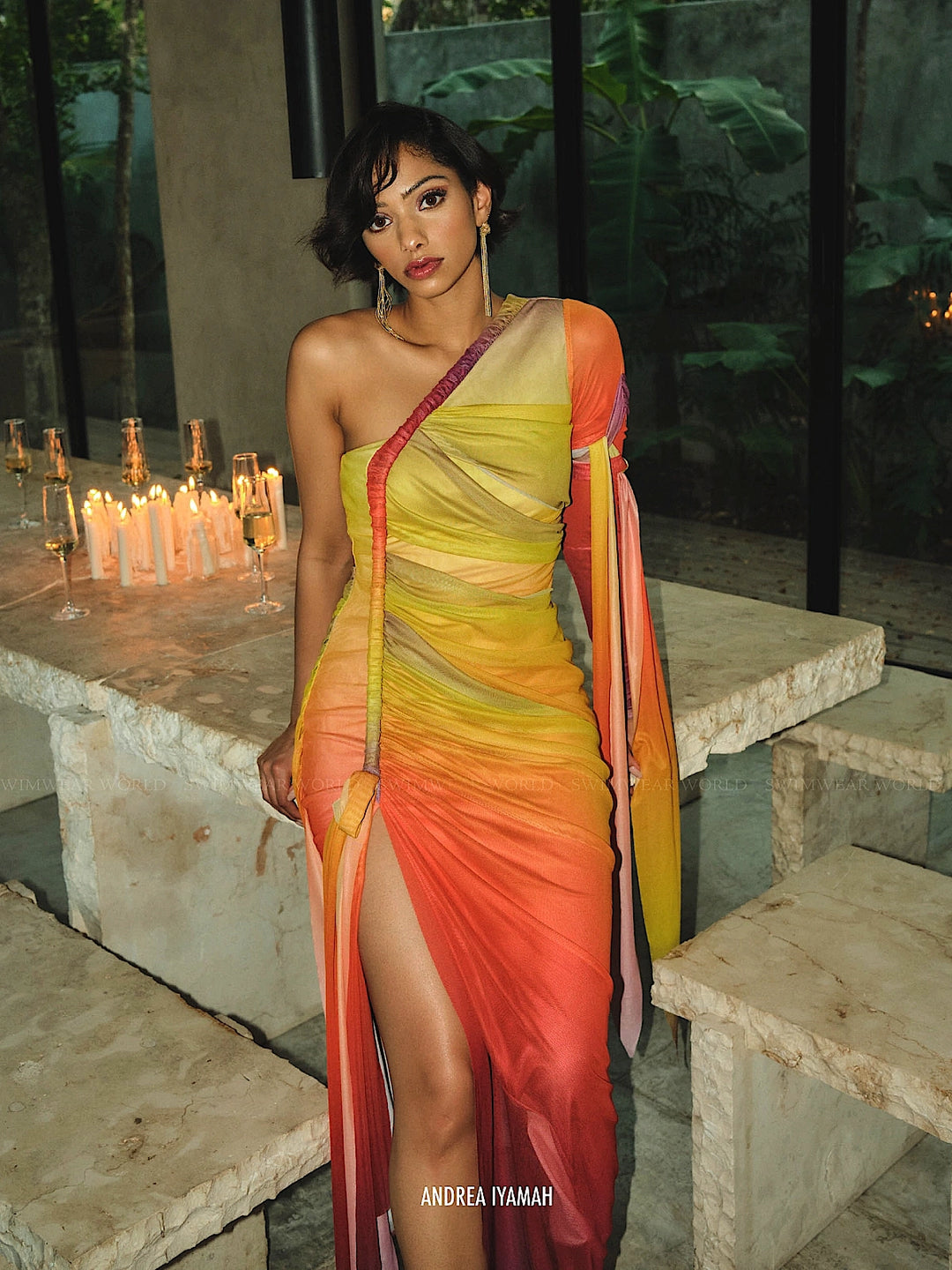 turi mesh dress - zuli Andrea Iyamah: Turi Mesh Dress