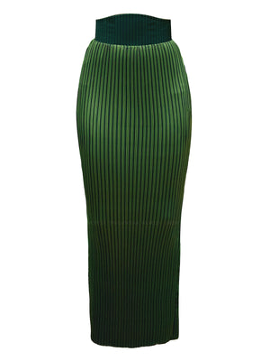 Andrea Iyamah: Beka Pleated Maxi Skirt (BEKA-EMRLD-SK)