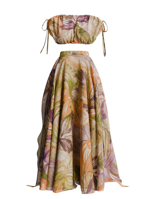 Andrea Iyamah: Ondu Crop-Ondu Skirt (S26T1-S26SK4B-R)