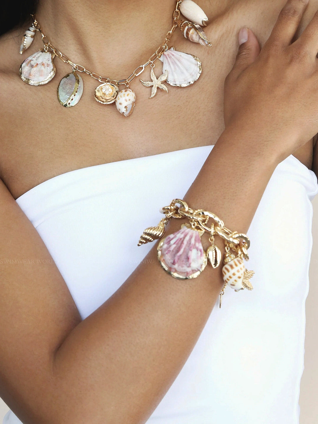 【Ettika】マーメイド ティアーズ ブレスレット ※関税込 Ettika: Mermaid Tears Bracelet (B1402.SHL.G) – Swimwear World