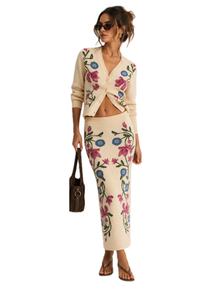 Gia Cardigan-Mira Skirt