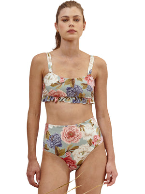 Aquamanile: Peonyes Lady's Slipper Orchid Bikini (34T-pny-34B-pny)
