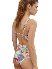 Aquamanile: Peonyes Lady's Slipper Orchid Bikini (34T-pny-34B-pny)