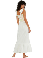 Palmacea: Granny Embroidered Dress (GREMD-IVRY)