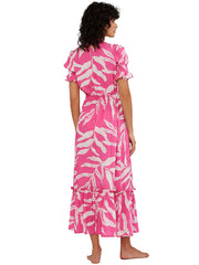 Palmacea: Printed Baggy Sleeves Cover Up (PRBASLC-SERA)
