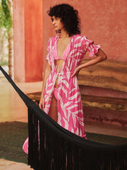 Palmacea: Printed Baggy Sleeves Cover Up (PRBASLC-SERA)