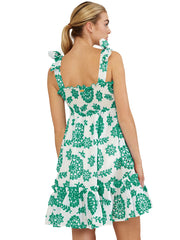 Palmacea: Azalea Ruffled Mini Dress (AZRUMID-AZEM)