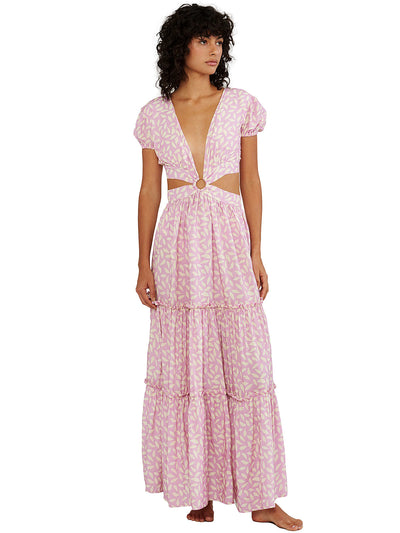 Palmacea: Printed Hoop Dress (PRHOOPD-LAVA1)