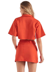 OneOne: Emilia Shirt-Holly Skirt (OC5044PL-CRO-OC5045PL-CRO)