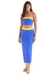 OneOne: Mirna-Sharon Long Skirt (OC5063PL-HBR-OC5064PL-HBR)