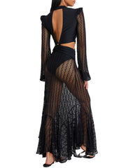 PatBO: Plunge Netted Beach Dress (VEL20238US)