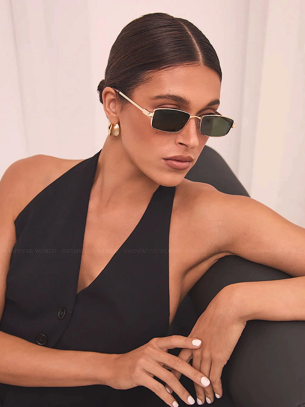 Banbe Eyewear: The Monroe Sunglasses (THEMONROE-GLDGRN)
