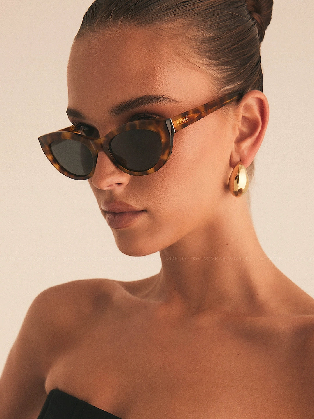 Banbe the Estella in Hazel Tort & Ink Sunglasses Banbe Eyewear: The Estella Sunglasses (THEESTELLA-HZLTRTINK  main image 3
