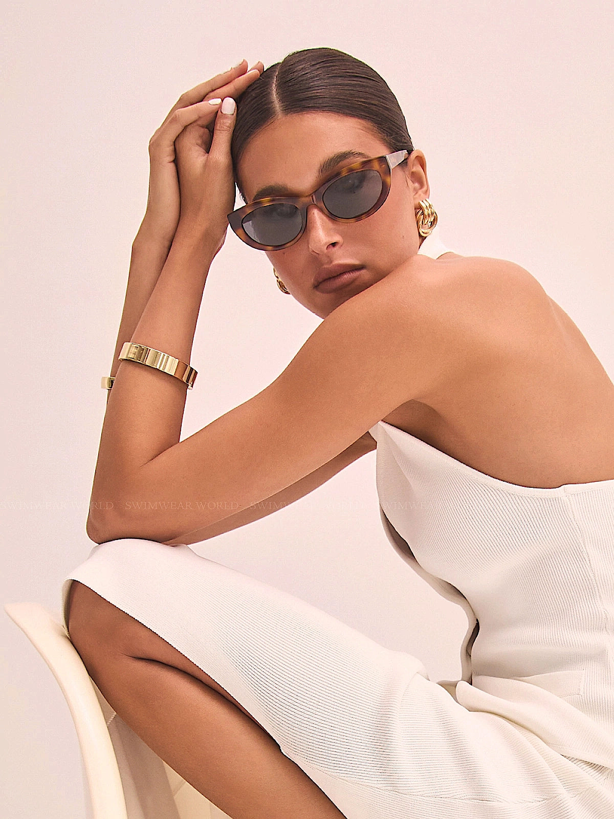 Banbe Eyewear: The Estella Sunglasses (THEESTELLA-HZLTRTINK)
