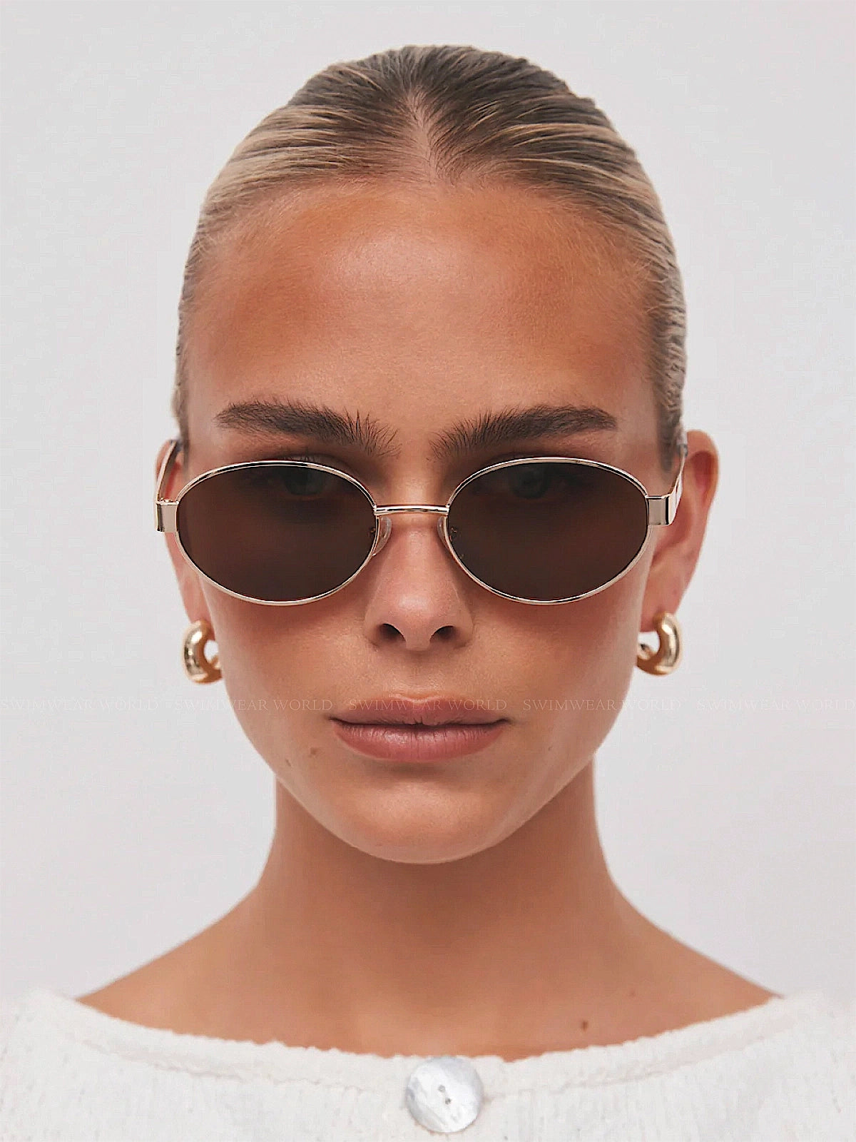 Banbe Eyewear: The Evangilista Sunglasses (B-1148-GLDBRW)