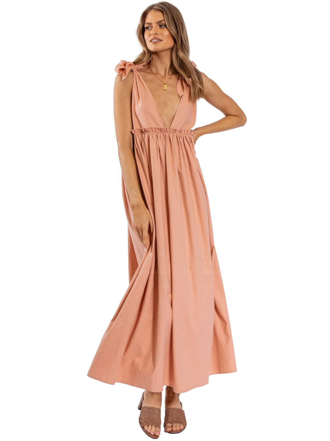 MEDI MANON SET UP DRESS コーラル Sサイズ Ameri（アメリ）の「MEDI MANON SET UP DRESS（ワンピース