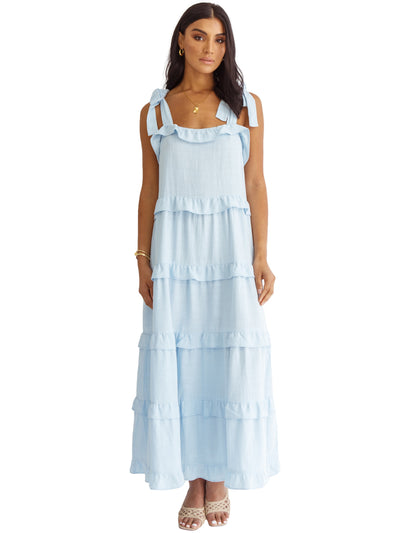 Girl and The Sun: Bask Maxi Dress (GS690D-SKBL)