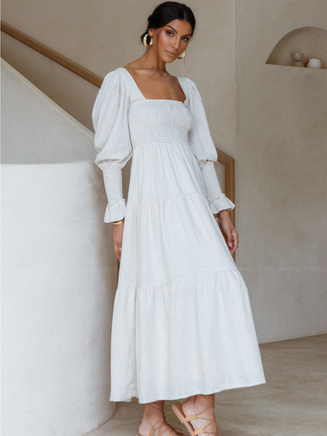 bambi maxi dress Girl and The Sun: Bambi Maxi Dress (GS727D-OAT) XS