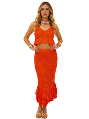 Leigh Crop-Polly Skirt