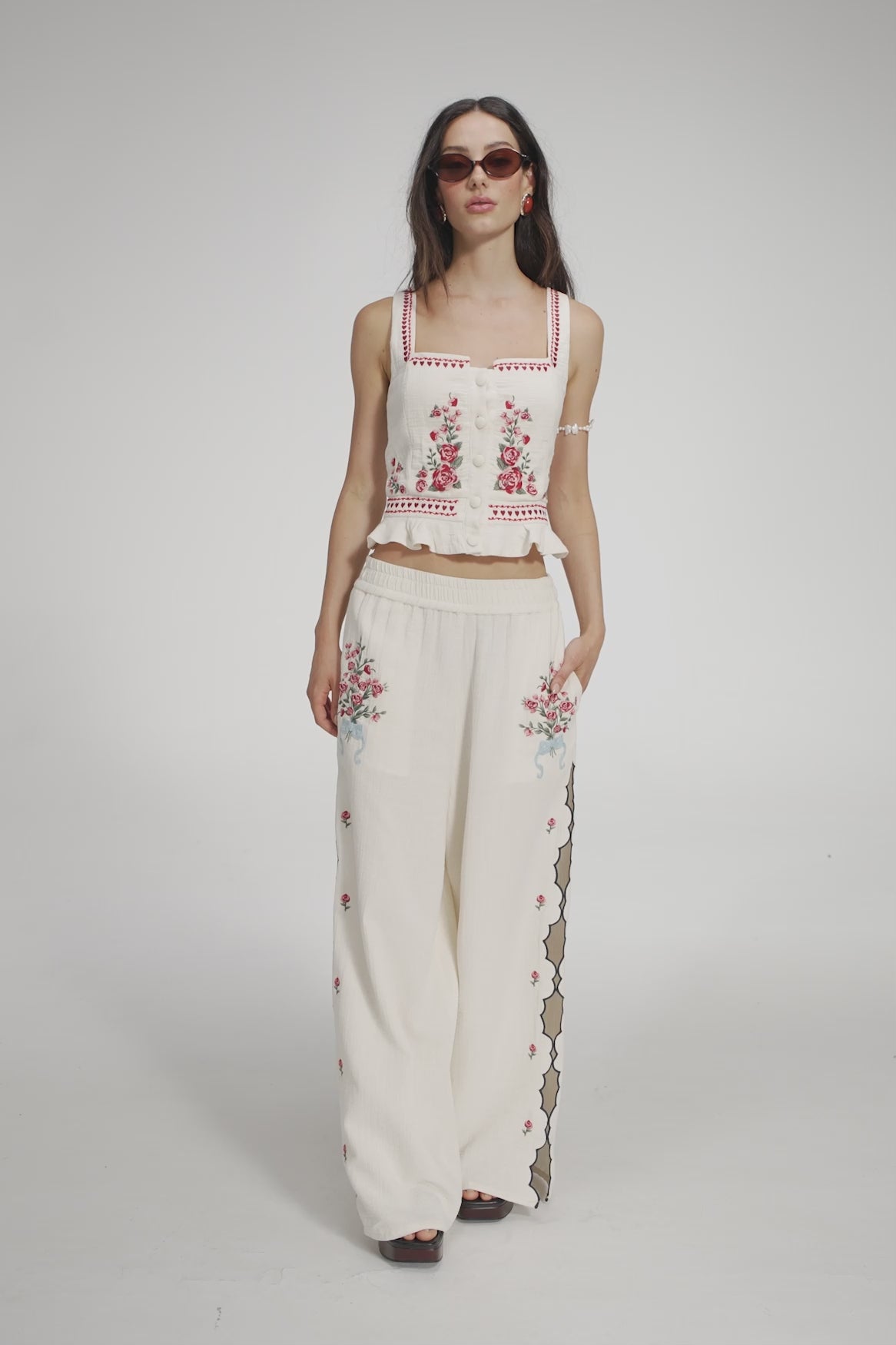 Agua Bendita: Charlotte Crop Top (20617)