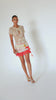 Andreeva: Pearl Handmade Crochet-Coral Reef Handmade Crochet Mini Skirt (0826-0926)