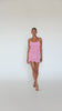 Andreeva: Pink Pearl Handmade Crochet Mini Dress (1126)
