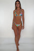 Luli Fama: Crystallized Seamless Triangle-Crystallized Seamless Wavy Ruched Back Tie Side Bikini (L88021C-111-L8802PC-111)