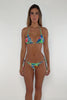 Luli Fama: Reversible Link Triangle-Seamless Reversible Ruched Back Tie Side Bikini (L875M21-111-L87502P-111)