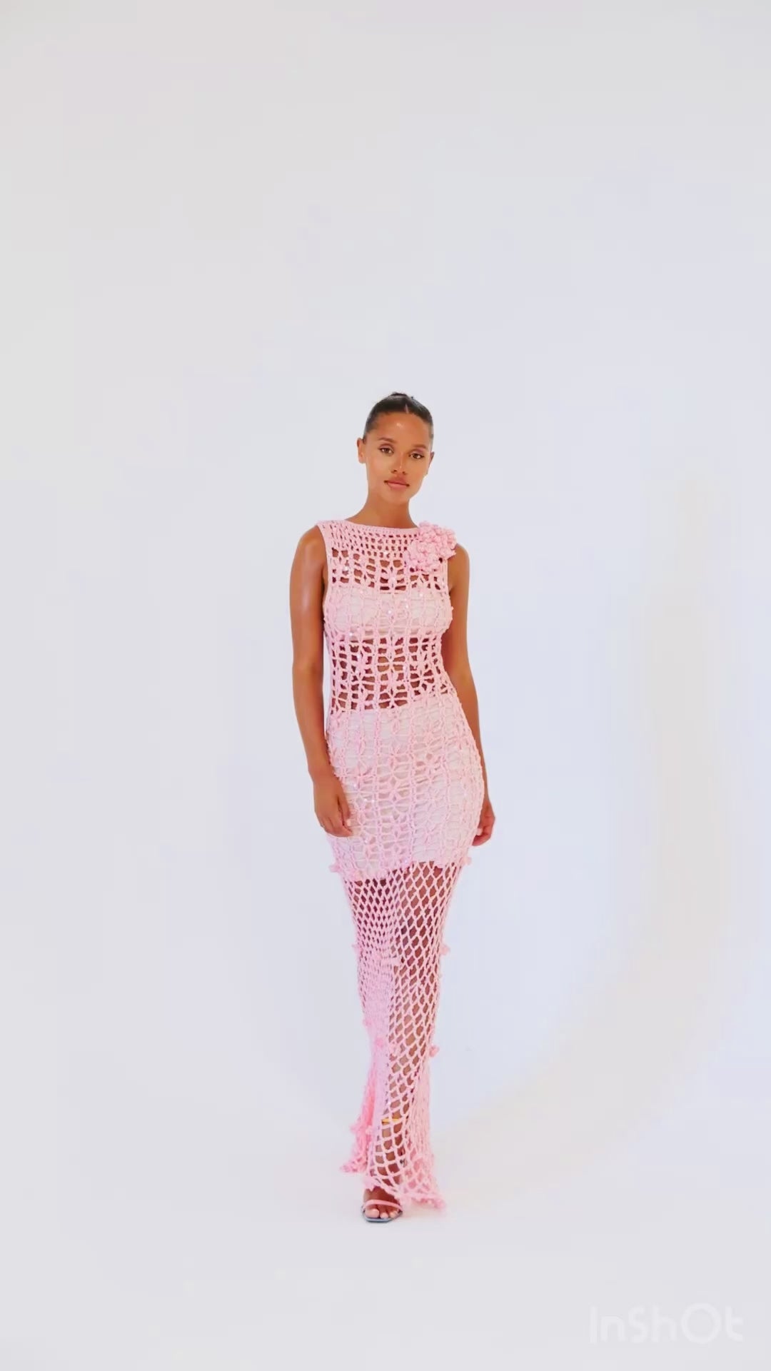 Andreeva: Rose Vanilla Handmade Crochet Dress (26001)