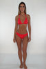 Luli Fama: Ring Triangle Halter-Seamless Ruched Back Bikini (L870U73-909-L87052P-909)
