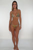 Luli Fama: Seamless Triangle-Seamless Ruched Back Tie Side Bikini (L87621P-111-L87602P-111)